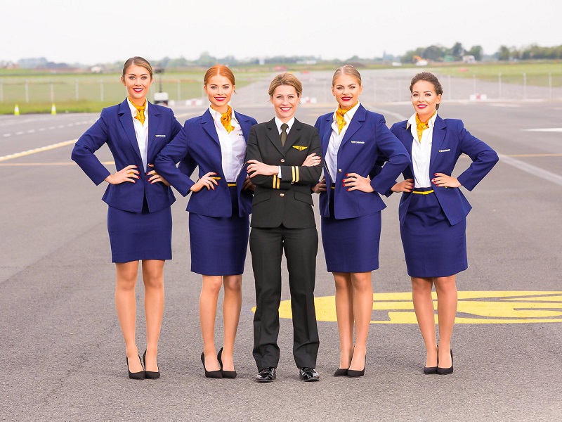 Pictures of young teens as stewardesses