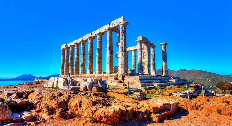 Порос и Руины Храма Посейдона, Греция